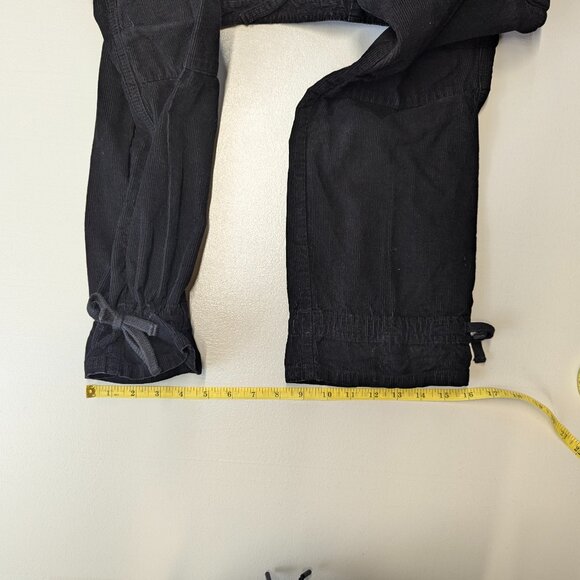 Joie Size 25 Black Corduroy Cargo Pants - Picture 10 of 16